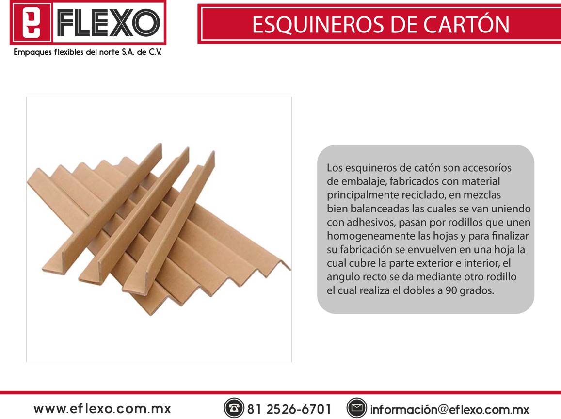 Esquineros de carton Eflexo